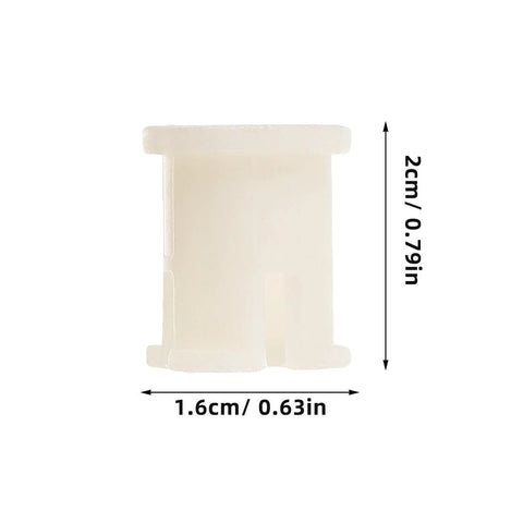 Plastic Caster Socket Sleeves Set Of 20 Universal Wheel Socket Inserts for Chair Legs, durable rubber, 2cm height, 1.6cm width.