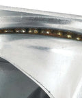 Close-up of a 3 Inch Heavy Duty Rubber Caster Wheel with Swivel Top Plate showing metal bearing detail