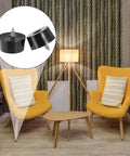 4 Pack Round Rubber Cutting Board Feet Non Slip Bumpers With Stainless Steel Screws in living room setup
