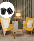 Four Pack Round Rubber Cutting Board Feet With Stainless Steel Screws No Slip Bumpers For Furniture Chairs Desks And Electronics in living room