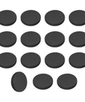 15 Pack Rubber Solid Disc Washers 10mm Outer Diameter 3mm Thick Anti Slip Non Adhesive Flat Round Gasket Pads for Furniture Appliances DIY Craft
