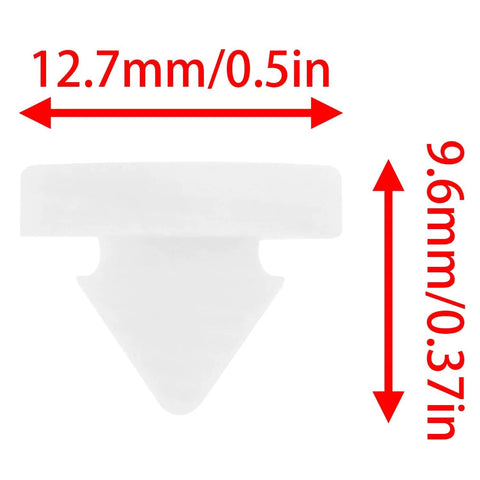 Half Inch Diameter Rubber Door Silencers For Metal Door Frames Durable Noise Reducing Door Dampers Pack Of 30 side view