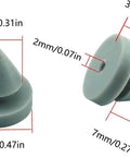 12 Pack Hinge Outlet Door Silencers Made From Heavy Duty Rubber Half Inch Diameter For Metal And Wood Doors Quiet Dampening