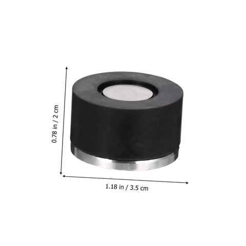 Two piece door silencer set cushions door impact, protects walls and hardwood floors, prevents knob damage with no drilling