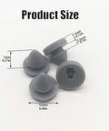 Heavy Duty Rubber Door Silencer Kit For Metal Frames, Anti Collision Door Bumper, Quiet Close Dampener, size details