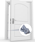 Ridiculously Quiet Rubber Door Silencer For Metal Frames Half Inch Diameter Hinge Stopper Anti Slam Device installed on door frame