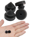 Durable rubber door silencers absorb impact and reduce slams, delivering near silent operation for metal frames, small size shown.