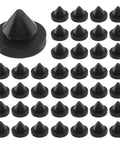 120 Pack Rubber Door Silencers One Half Inch Diameter 13mm By 10.5mm Length Beefy Black Metal Door Stop Silencers For Metal Doors And Frames Hinge Outlet Silencers Durable Rubber