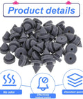 Heavy Duty Rubber Door Silencers For Metal Frames 1/2 Inch Diameter Anti Collision Bumpers in pile, product details visible