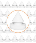 30 Piece Rubber Door Silencers For Metal And Wood Doors Hinge Mount Anti Collision Cushions One Half Inch White