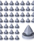 40 Pieces Rubber Door Silencers Set Anti Collision Door Mutes For Metal Doors And Frames Noise Reduction Slam Proof Gray Silicone