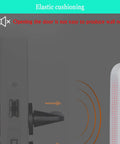 Heavy Duty Rubber Wall And Door Stopper Set Six Pack Self Adhesive Bumpers Quiet Silencers For Walls And Doors Square Shape