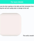 Heavy Duty Rubber Wall And Door Stopper Set Six Pack Self Adhesive Bumpers Quiet Silencers For Walls And Doors Square Shape
