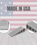 Door Stoppers for Bottom of Door Premium Floor Rubber Door Stop Wedge Made in USA Heavy Duty Honeycomb Design for Carpet, Tile