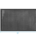 Outdoor Rubber Floor Mat with Drainage Holes Anti Slip Heavy Duty Entrance Mat for wet areas, 60 x 35 cm, top view