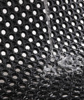 Outdoor Rubber Floor Mat With Drainage Holes Anti Slip Heavy Duty Entrance Mat showing water drainage capability.