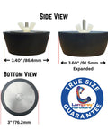 Expansion Plug 3.25 To 3.50 Inch Rubber Winter Plug For PVC Fittings And Drains 1 Pack LHP14 Expands To 3.60 Inches When Tightened