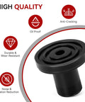 Rubber Feet Bumper Replacement Set For DBM-8P1 Coffee Burr Mill Grinder No Slip Stability And Noise Reduction Easy Snap In Install 4 Pack Black