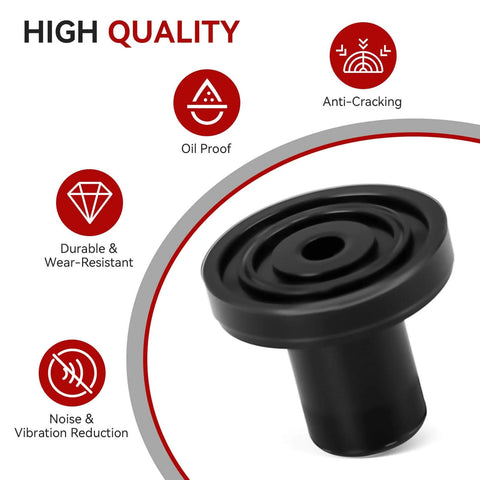 Rubber Feet Bumper Replacement Set For DBM-8P1 Coffee Burr Mill Grinder No Slip Stability And Noise Reduction Easy Snap In Install 4 Pack Black