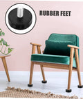 Improve stability and curb noise with adjustable rubber feet levelers on chair for furniture, cabinets, and machines; anti-slip.