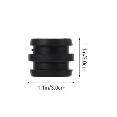 Close-up of a hard rubber bumper from Hard Rubber Foosball Bumpers Set 15 Pack Pro Grade Replacement Bushings for 5/8 inch rods.