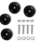 4-Pack Heavy Duty Anti Vibration Rubber Foot Pads With Screw On Bumpers, Rugged Vibration Dampers For Generators, Pressure Washers
