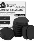 20 Pack Rubber Shims For Furniture And Appliances, Non Slip Stackable Levelers And Wedges For Tables, Toilets, And More