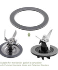 6 Pack Rubber Gasket Seals For Oster Blender O Ring Replacement Kit with blender blades visible