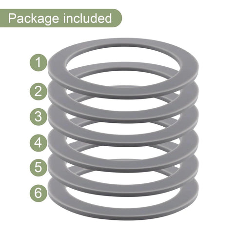 6 Pack Rubber Gasket Seals For Oster Blender O Ring Replacement Kit, Leakproof Durable Replacement Parts, Fits Most Oster