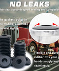 100 Pieces Glad Hand Seals Set For Trucks And Trailers Rubber Black Polyurethane Seal Washers Grommets Round Gaskets Includes Replacement Seals For Semi Trucks Trailers And Tractors Part No 10028