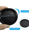 Close-up of 2-1/8 Inch Inner Diameter Rubber Grommets For Wiring And Routing 2-1/2 Inch Drill Hole Dia Black