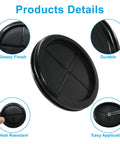 Black 2-1/8 Inch Inner Diameter Rubber Grommets For Wiring And Routing 2-1/2 Inch Drill Hole Dia 6 Pack Double Sided Rubber Plugs