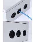 Box using 188 Piece Rubber Grommet Kit For Wiring Electrical Plumbing Round Hole Seals Waterproof Insulation And Wire Protection