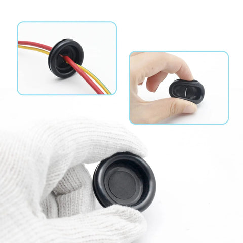 188 Piece Rubber Grommet Kit For Wiring Electrical Plumbing Round Hole Seals Waterproof Insulation And Wire Protection