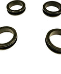 Pack of four 2-1/4 inch rubber grommets designed to seal openings, protect wires, and organize cables in electrical panels