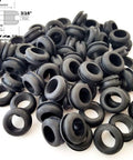 Keep cables safe and organized with this 25-pack of 3/4 inch inside diameter rubber grommets with a 3/16 inch groove designed for 1 inch holes