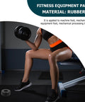 Anti Vibration Feet Pads For Gym Equipment 4 Pack Rubber Bumpers with Shock Absorbing Cushions visible on gym floor