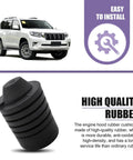 2 Piece Car Hood Stop Bumper Rubber Pad And Damping Buffer For Hood And Bumper Protection With Beefed Up Rubber And Excellent Shock Absorption OEM 90541 15019 Replacement Parts Compatible With GAC Highlander Tundra Runner Black, durable rubber, easy to install.
