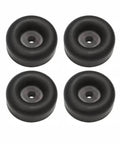 4 Pack Rubber Isolation Feet Pads With Heavy Duty Rugged Round Bump Stops For Vibration Damping Two And A Half Inch Outer Diameter And One Inch Thick Rubber Bumpers For Truck Cargo Hatch Floor Protection And Noise Reduction