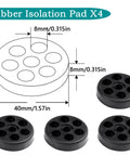 Durable anti vibration pads for outdoor mini split condensers provide stable support, reduce vibration and noise, set of four