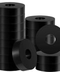 Set of 16 thick rubber isolation pads with 1.5 inch outer diameter, 0.5 inch inner hole, and 0.4 inch thickness delivers strong vibration damping