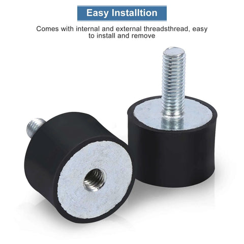 Shock Absorber Mounts Set Of 4 Rubber Isolators With M6 Studs for car and boat anti vibration