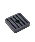 Eight high-hardness natural rubber isolator pads cushion vibration, reduce noise, and protect air conditioning condenser components
