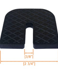 Universal Rubber Isolator Pads Set of Four Heavy Duty Anti Vibration Cushions for Shock Absorption and Noise Reduction shown