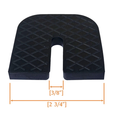 Universal Rubber Isolator Pads Set of Four Heavy Duty Anti Vibration Cushions for Shock Absorption and Noise Reduction shown