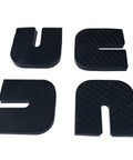Universal Rubber Isolator Pads Set of Four Heavy Duty Anti Vibration Cushions for Shock Absorption and Noise Reduction Square Two