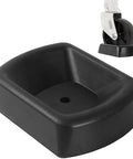 Built Tough Heavy Duty Rubber Jack Wheel Chock Stabilizer For Travel Trailers And RVs, 6 Inch Single Wheel Stopper shown