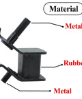 Anti vibration rubber mount set for 5500W to 9500W open frame generators reduces engine shake, shown used materials.