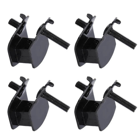 Generator Mounts And Rubber Motor Brackets For Extended Run Generators 4Pcs anti vibration mounts for engines, black metal with bolts.