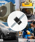 Four Pack D20xH10mm Rubber Mounts With M6x18mm Studs, Rugged Vibration Isolators for Air Compressors, Cars, Generators